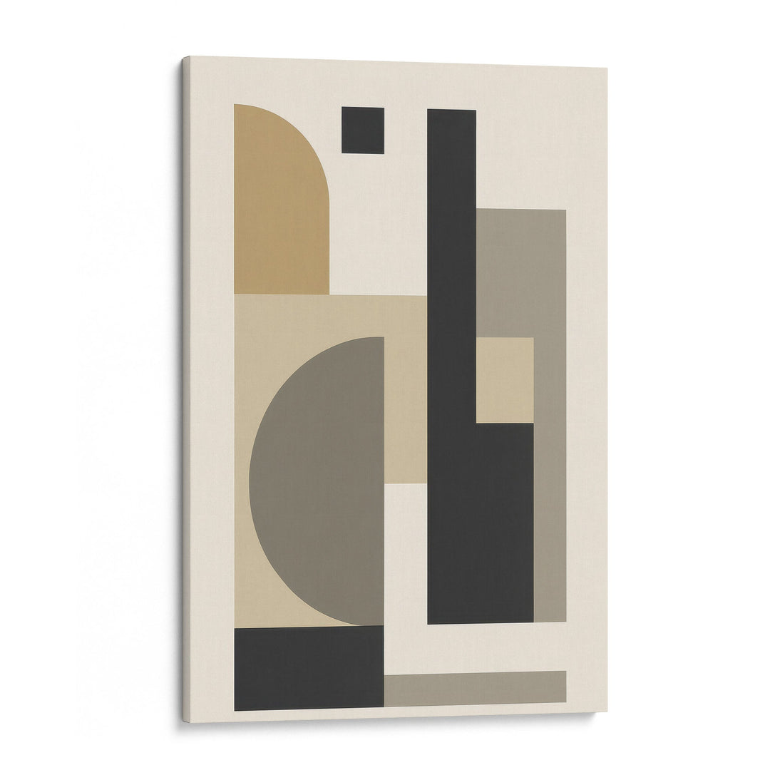 Earthen Constructs - Minimal Geometric Canvas Print