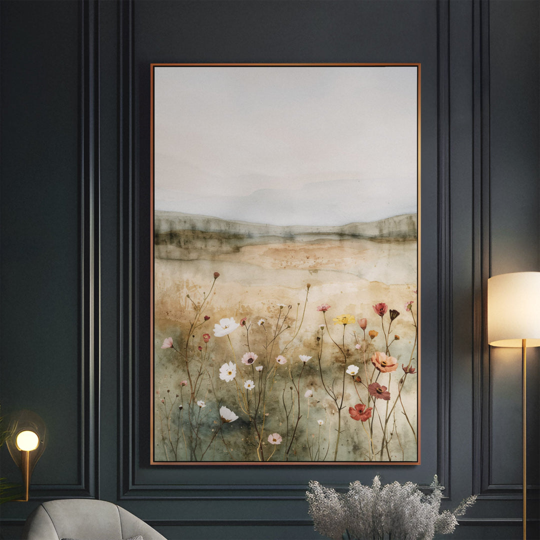 Wildflower Serenity - Horizon Ethereal Canvas Print