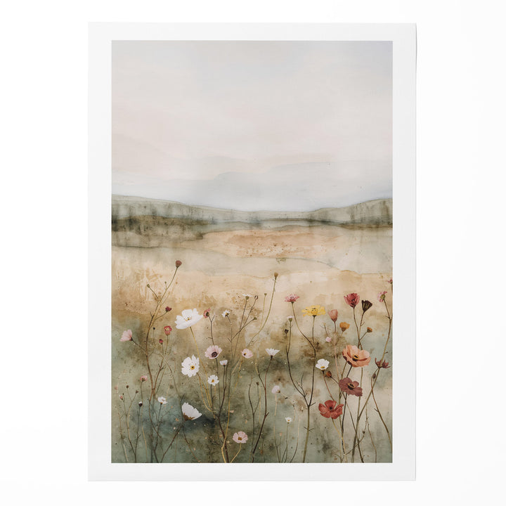 Wildflower Serenity - Horizon Ethereal Canvas Print