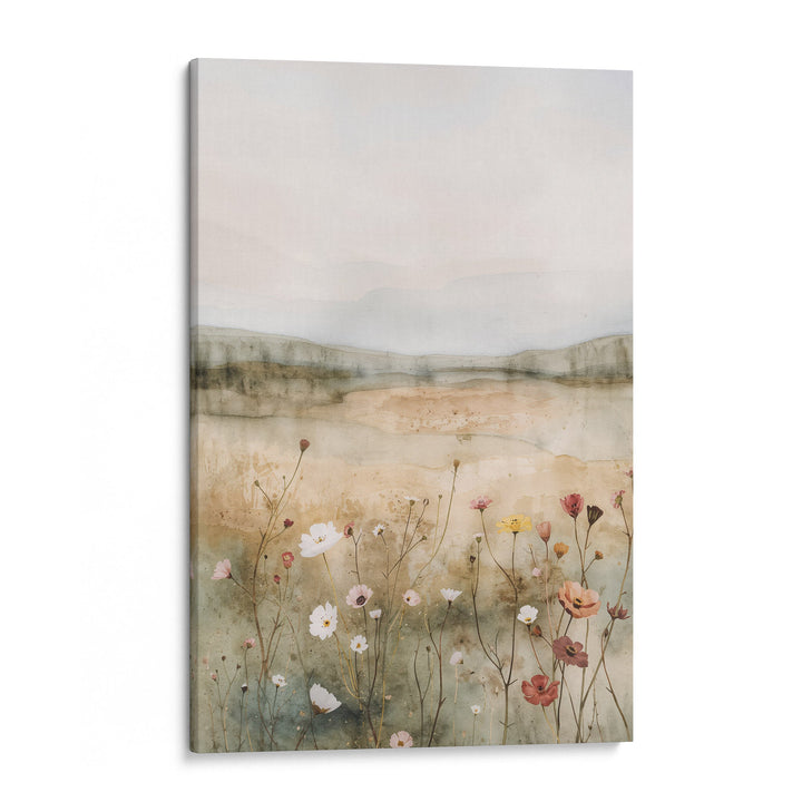 Wildflower Serenity - Horizon Ethereal Canvas Print