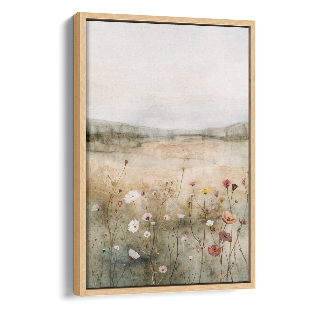 Wildflower Serenity - Horizon Ethereal Canvas Print